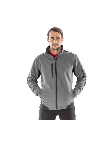 RES-R124X-Ripstop Soft Shell Workwear Jacket With Cordura Panels